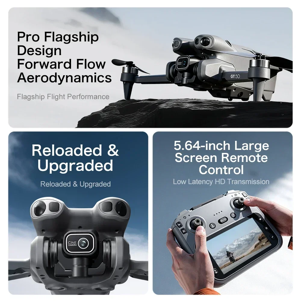GT50 2.4GHz RC Quadcopter FPV  - Fpv Brushless Rc Drone 4K 评论和价格