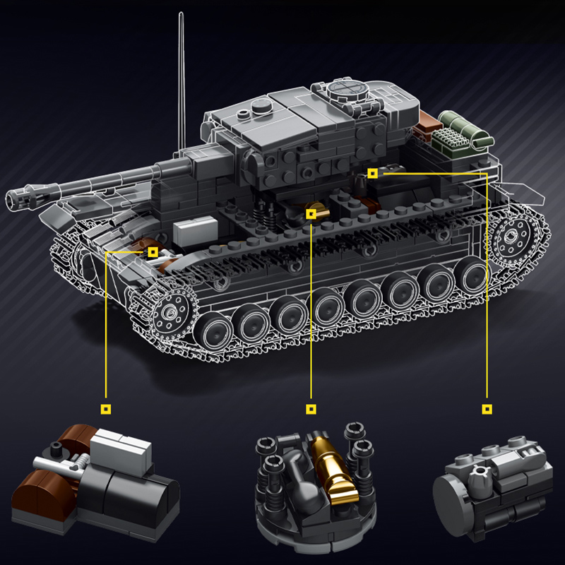 Military 1/35 Scale Panzerkamp - Lego Compatible Military Tank 评论和价格