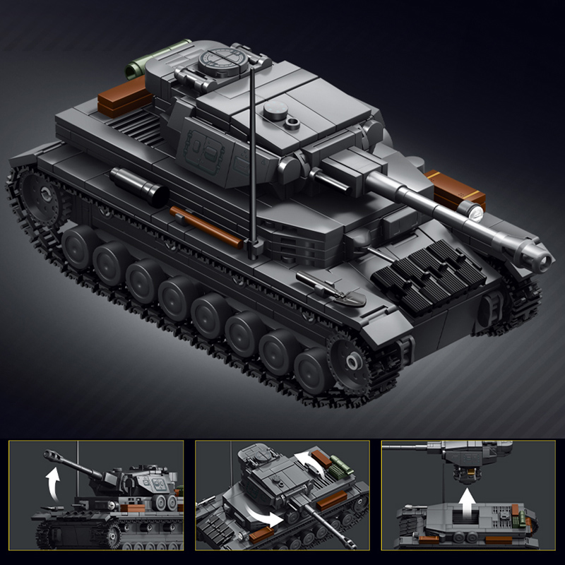 Military 1/35 Scale Panzerkamp - Lego Compatible Military Tank 评论和价格