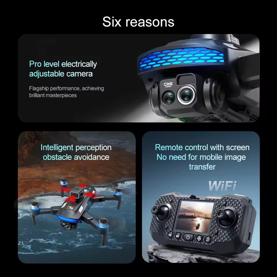 2026 NEW M6 Drone Professional - Fpv Brushless Rc Drone 4K 评论和价格